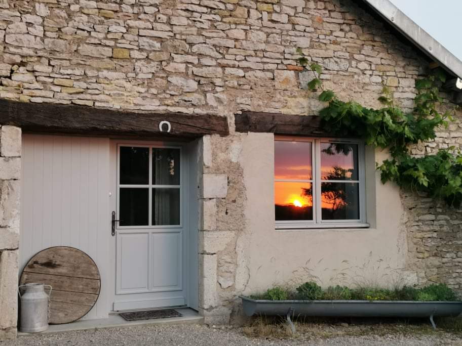coucher de soleil sur la laiterie