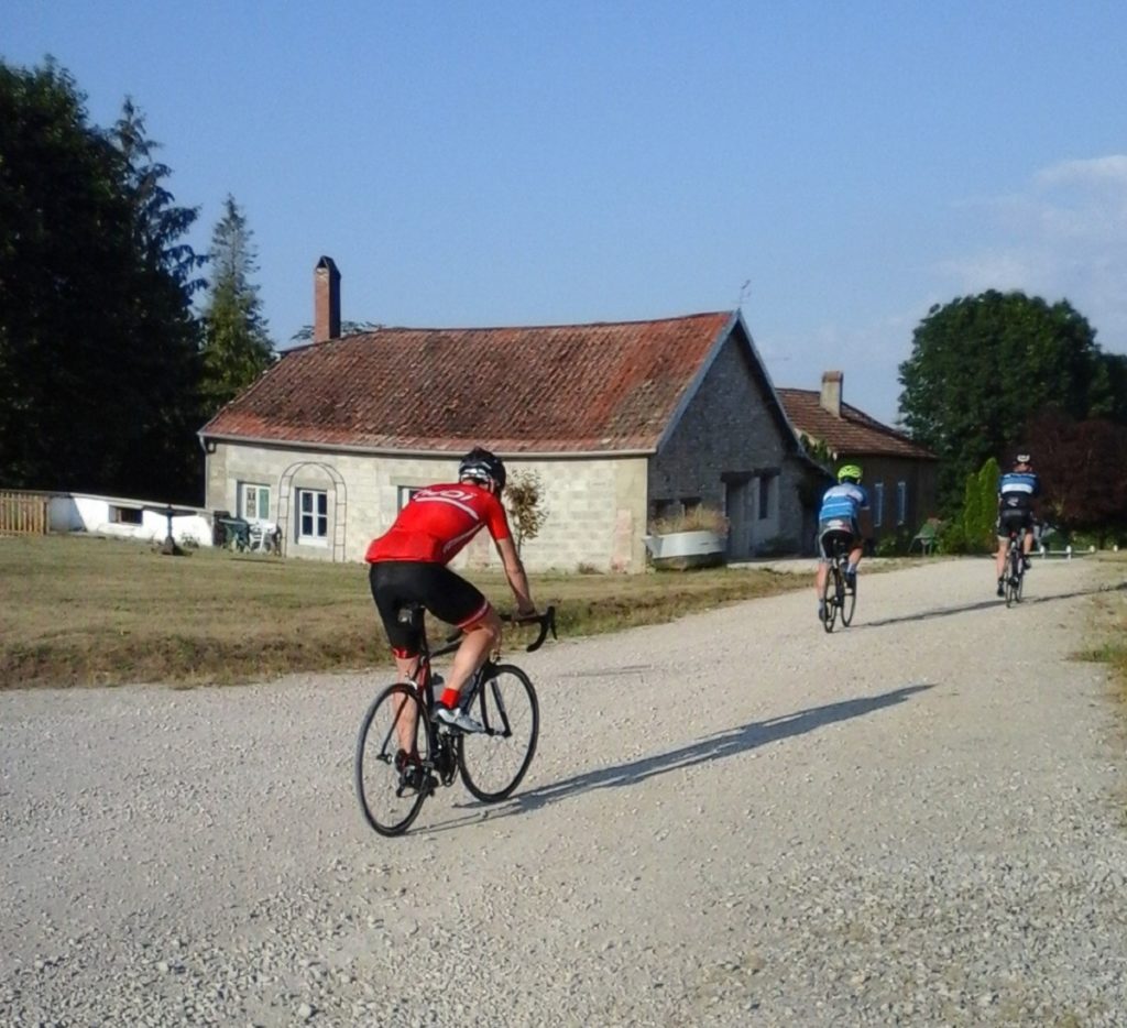 cyclistes sur le départ