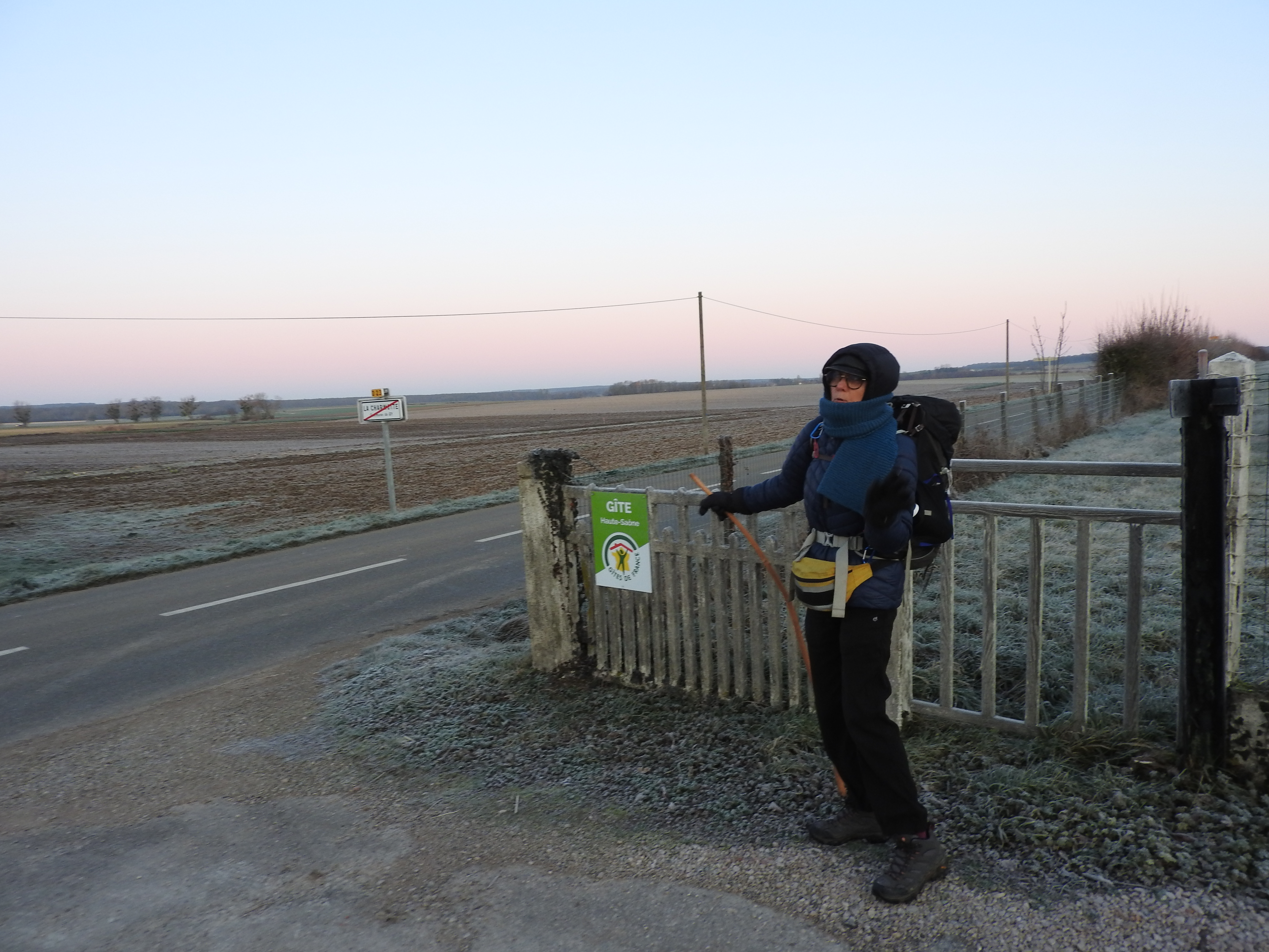 Pélerine Via Francigena au Gite de la charmotte