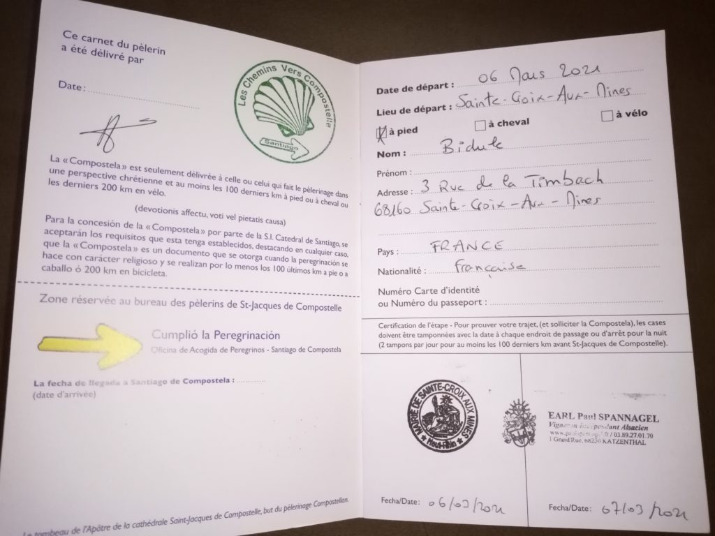 Passeport pour Compostelle