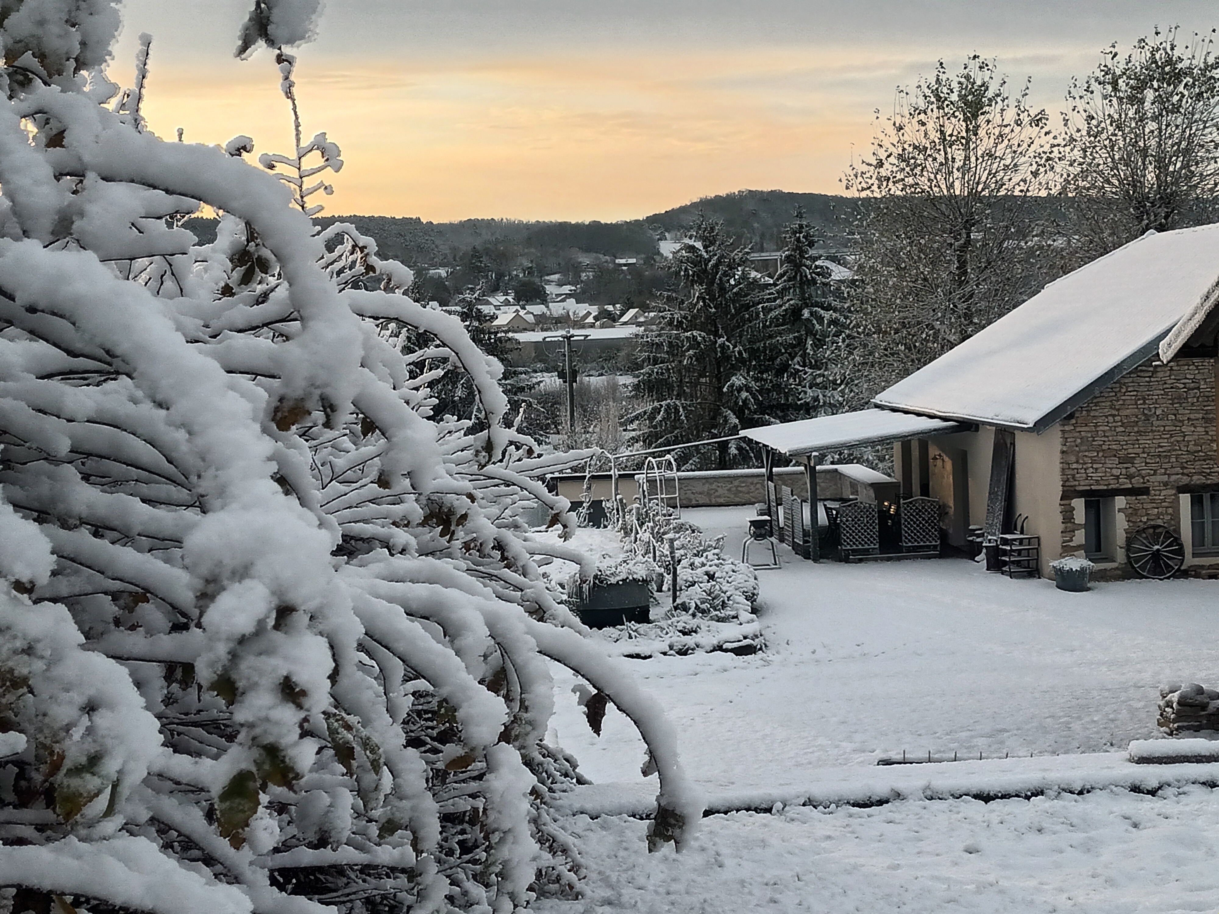 soleil levant sur la laiterie