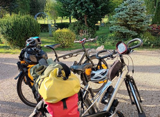 Stop pour une photo du parc