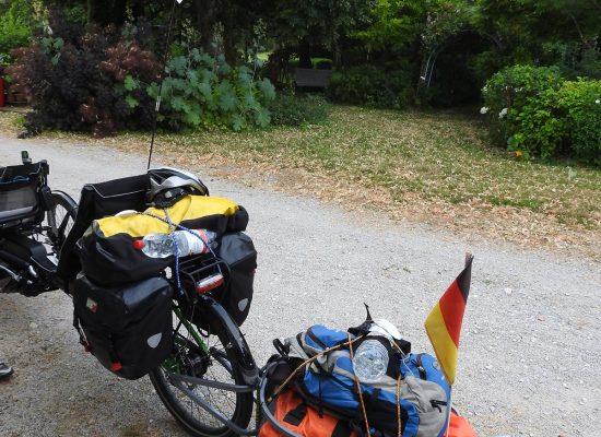 Cyclistes en vélo couché